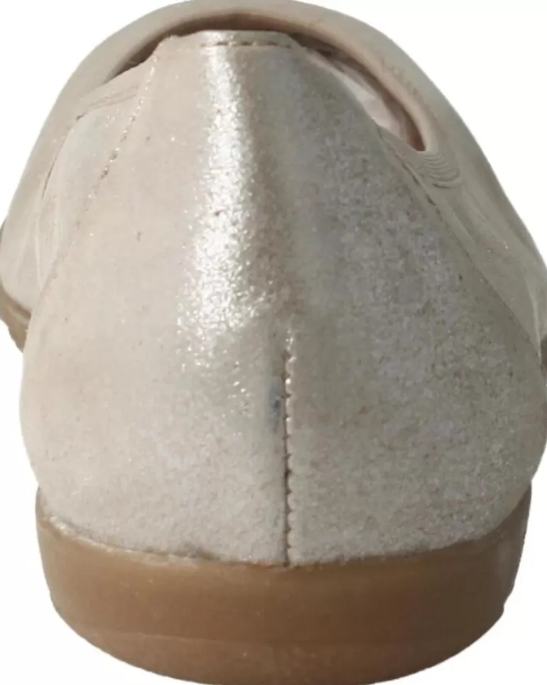 CAPRICE Bailarinas De Mujer Bailarinas Comfort En Piel Metalizada 354Taupe Suede Metal Outlet