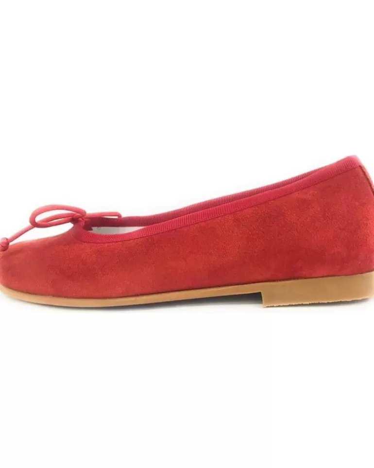 CRIOS Bailarinas De Niña 49-166 Bailarina Serraje Rojo Best Sale