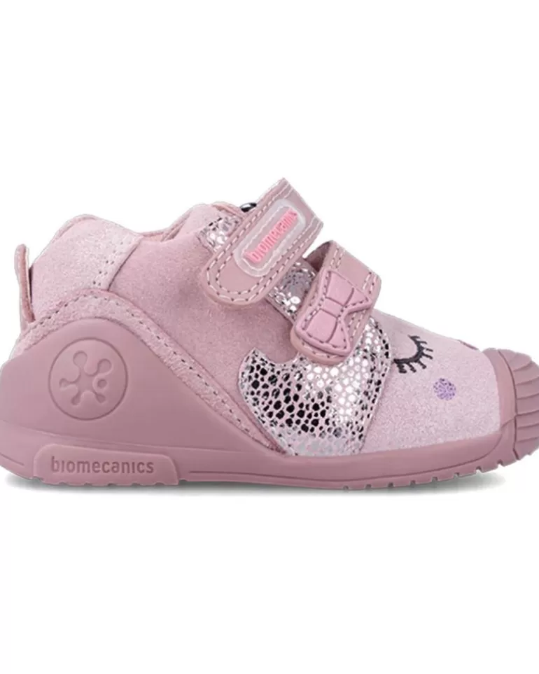 OTRAS MARCAS Bebé De Niña Botitas Con Doble Velcro Primeros Pasos Kiss Serraje Laminad Best