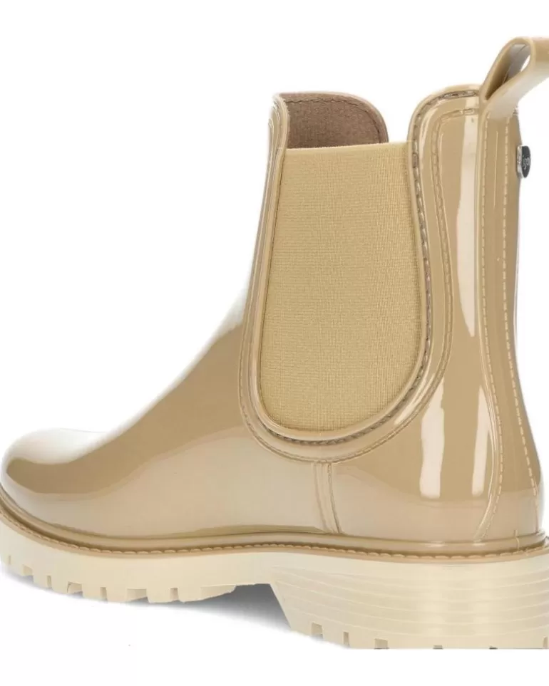 IGOR Botas De Agua De Mujer Botin De Agua Trak Brillo Mc W10267 Beige Fashion