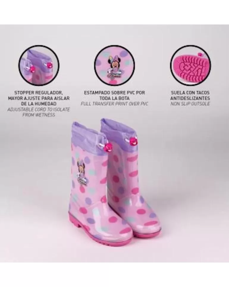 OTRAS MARCAS Botas De Agua De Niña Bota De Agua Minnie Rosa Outlet