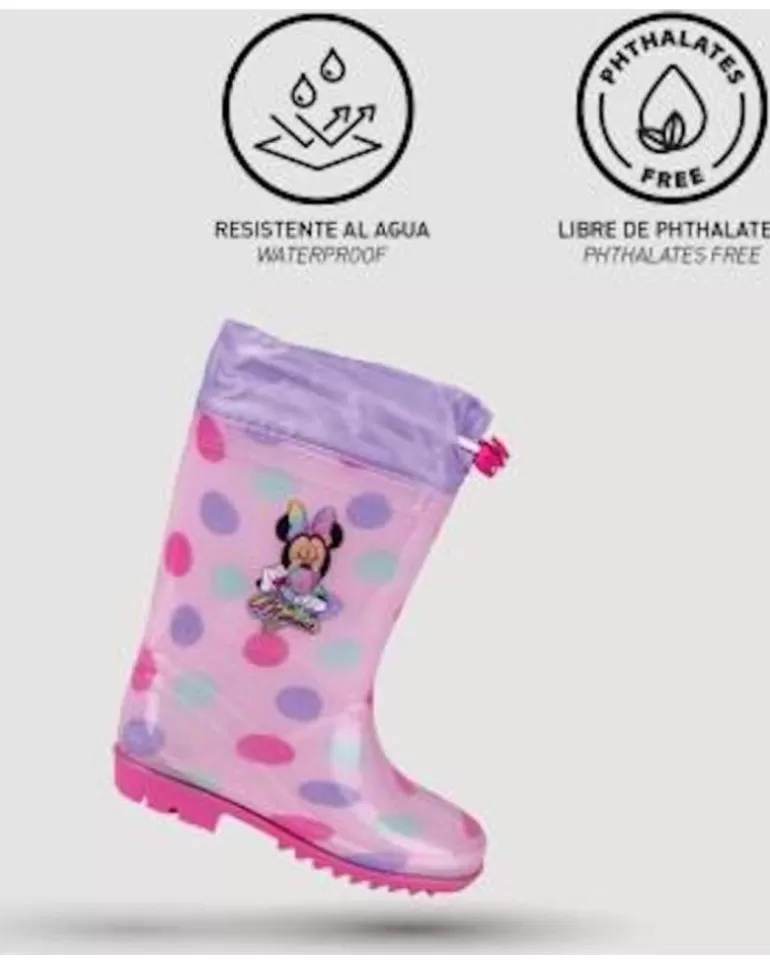 OTRAS MARCAS Botas De Agua De Niña Bota De Agua Minnie Rosa Outlet