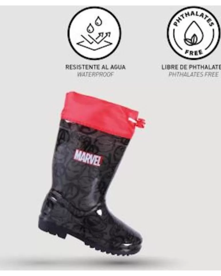 OTRAS MARCAS Botas De Agua De Niño Bota De Agua Avengers Negro Best