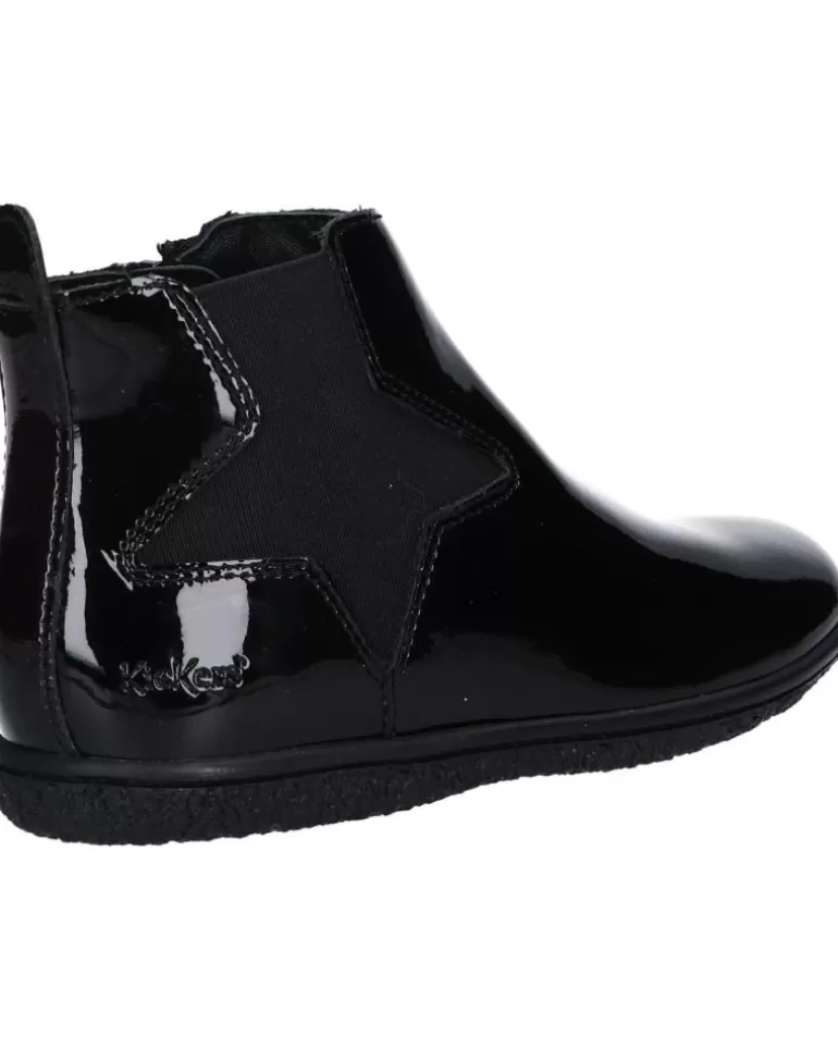 KICKERS Botas De Mujer Y Niña 508748-30 Vermillon 83 Noir Vernis New