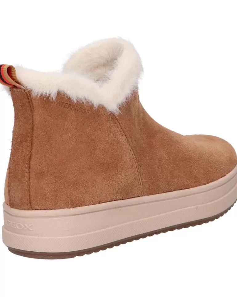 GEOX Botas De Mujer Y Niña J26Cvd 00022 J Rebecca Girl Wpf C6627 Whisky Fashion
