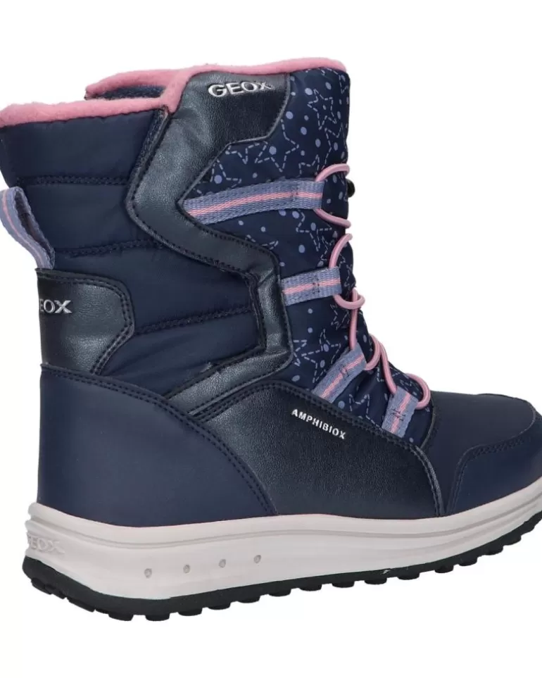 GEOX Botas De Mujer Y Niña J26Fua 054Fu J Roby Girl B Abx C4251 Navy-Rose Store