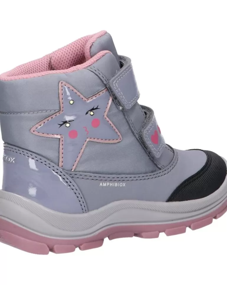 GEOX Botas De Niña B163Wa 050Fu B Flanfil Girl B Abx C0502 Grey-Pink Fashion