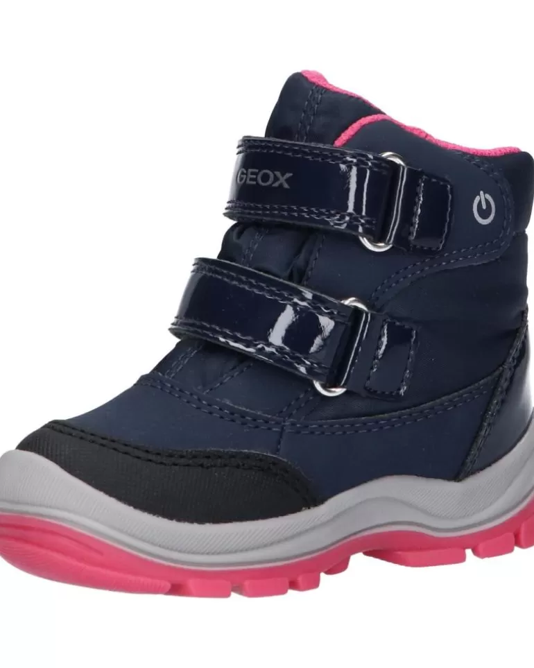 GEOX Botas De Niña B163Wa 050Fu B Flanfil Girl B Abx C4268 Navy-Fuchsia New