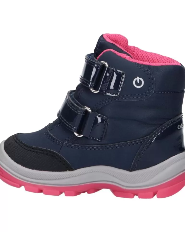 GEOX Botas De Niña B163Wa 050Fu B Flanfil Girl B Abx C4268 Navy-Fuchsia New