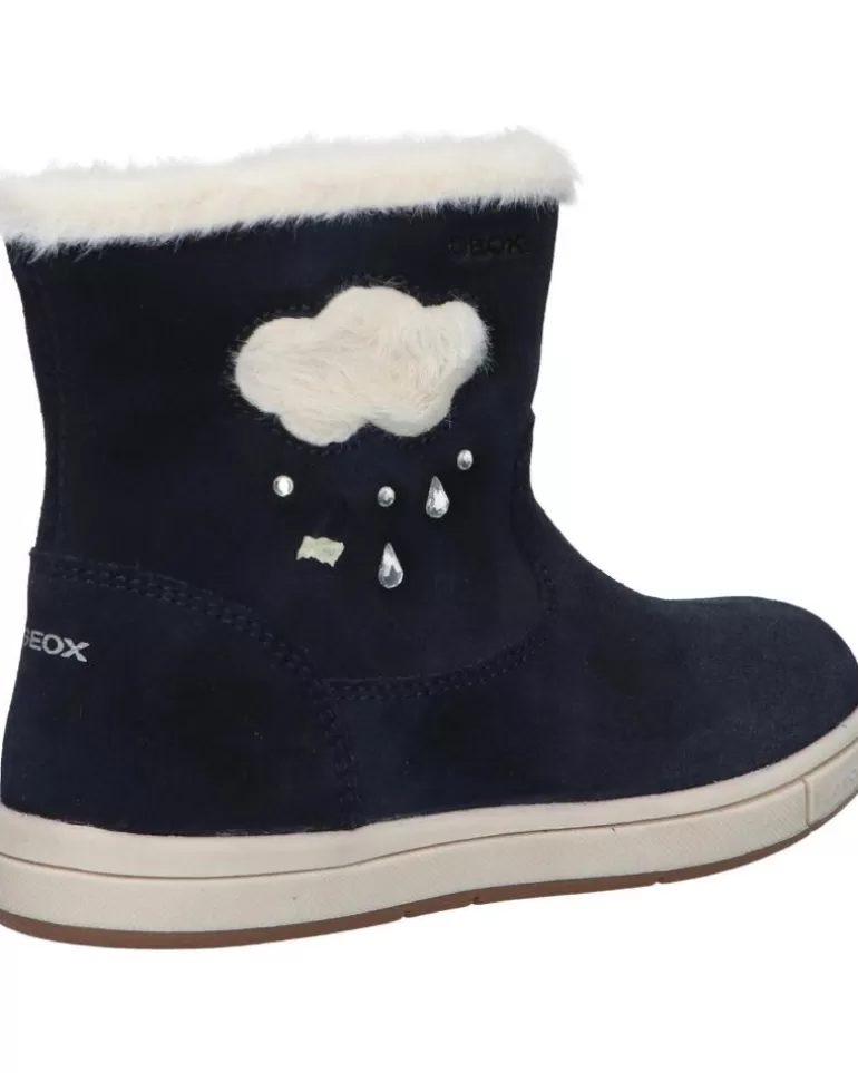 GEOX Botas De Niña B164Ab 00022 B Trottola Girl C4021 Dk Navy New