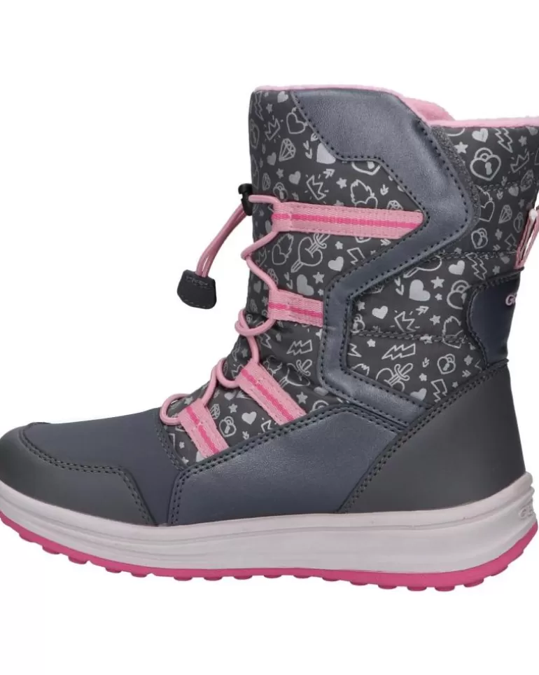 GEOX Botas De Niña J042Ua 0Bcmn J Roby Girl B Wpf C0952 Dk Grey-Pink Best
