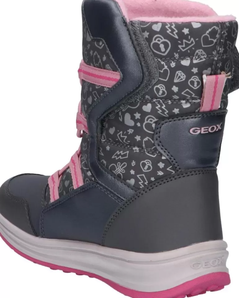 GEOX Botas De Niña J042Ua 0Bcmn J Roby Girl B Wpf C0952 Dk Grey-Pink Best