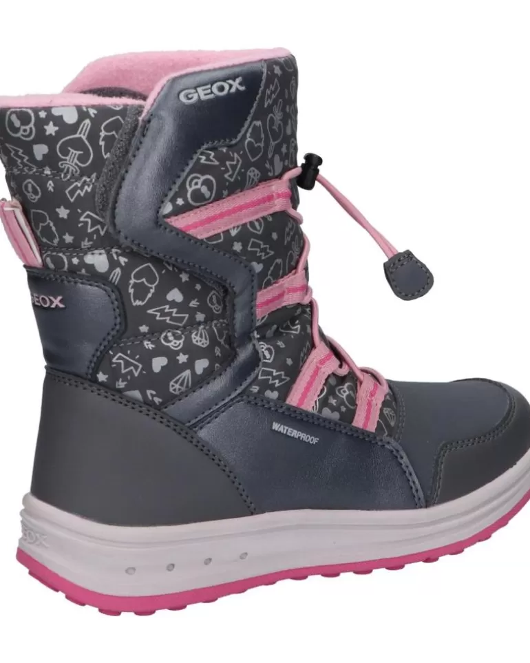 GEOX Botas De Niña J042Ua 0Bcmn J Roby Girl B Wpf C0952 Dk Grey-Pink Best