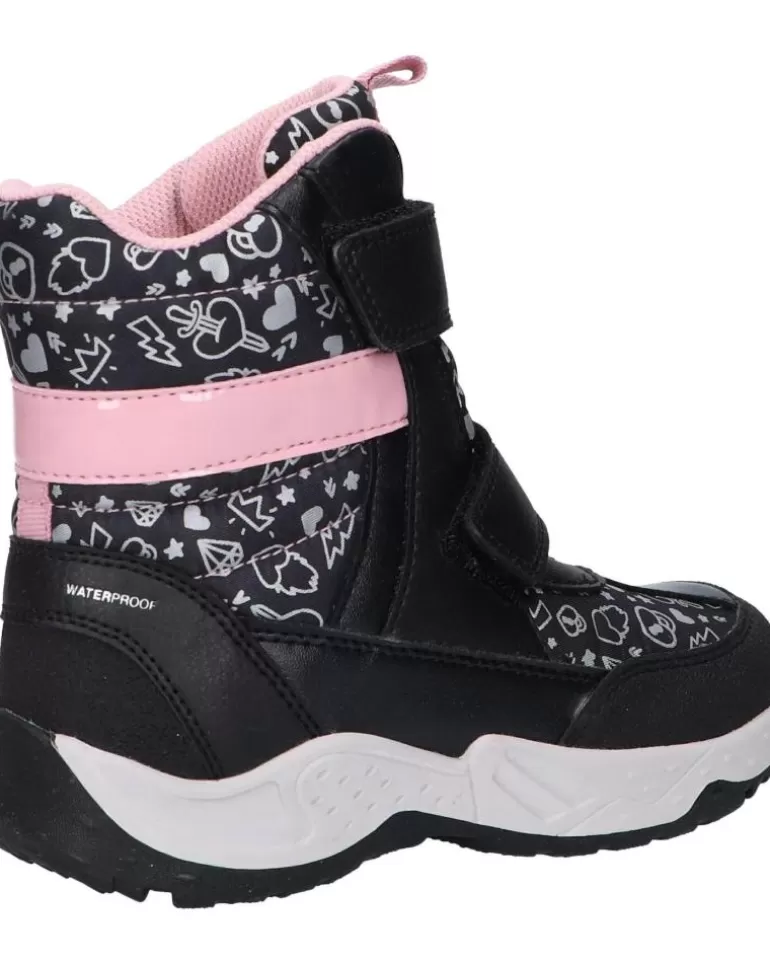 GEOX Botas De Niña J04Cfb 0Nfmn J Sentiero Girl B Wp C0618 Black-Pink Store