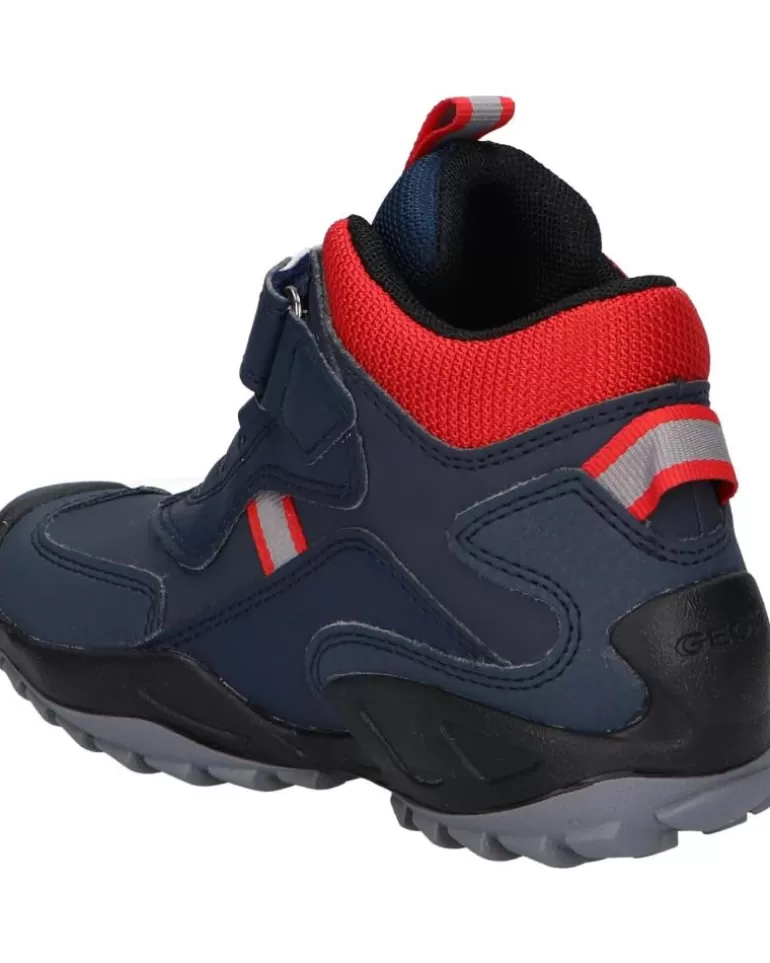 GEOX Botines De Mujer Y Niño J261Wb 0Cebu J New Savage C0735 Navy-Red New