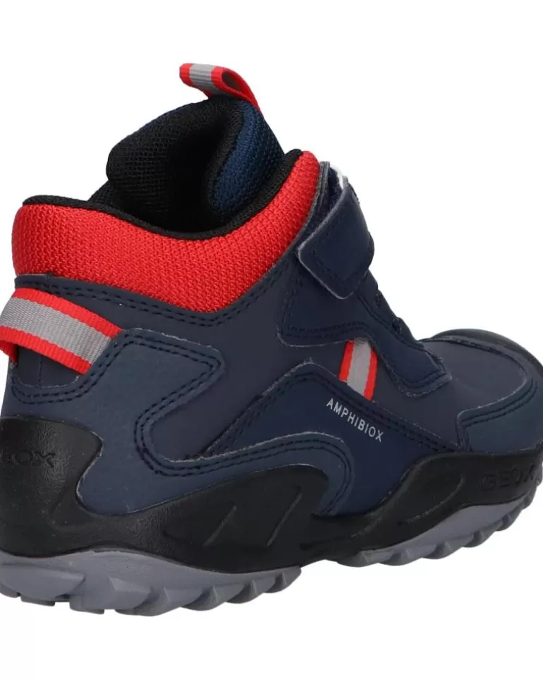 GEOX Botines De Mujer Y Niño J261Wb 0Cebu J New Savage C0735 Navy-Red New