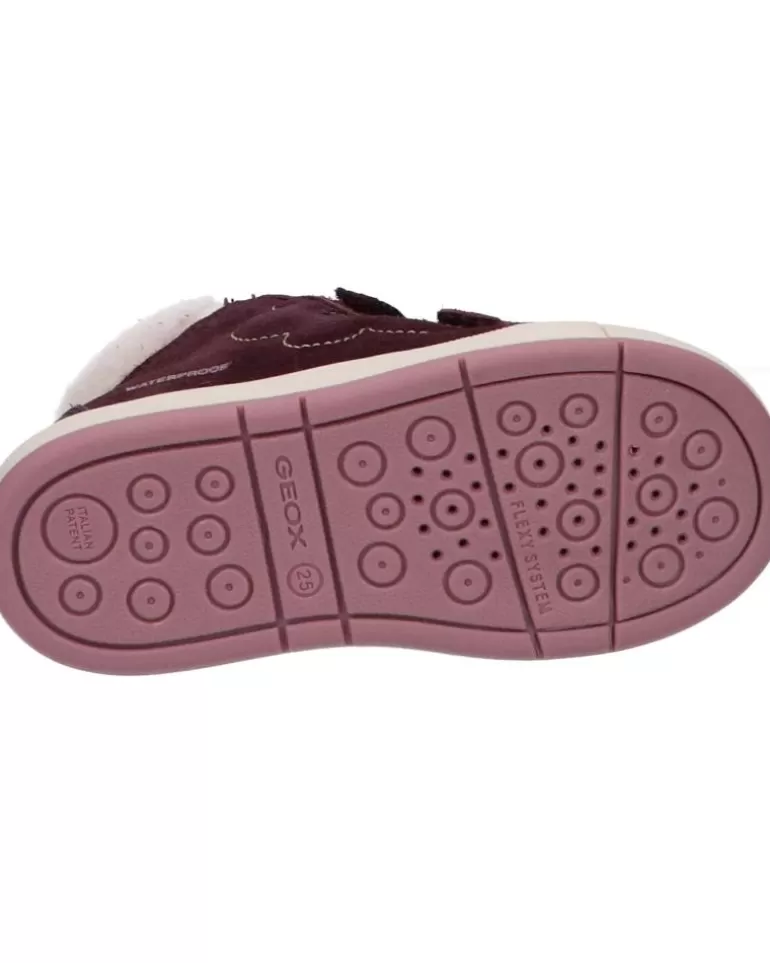 GEOX Botines De Niña B264Za 02243 B Trottola Girl Wpf C7357 Dk Burgundy Best Sale