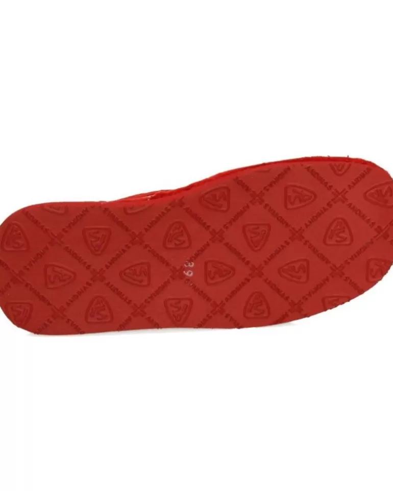 ANDINAS Calzado De Casa De Hombre Y Niño 923-20 Rojo Outlet