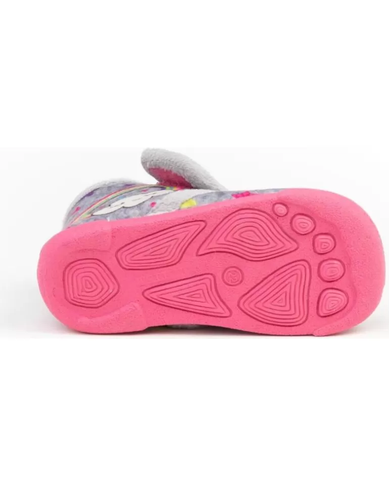 ANGELITOS Calzado De Casa De Niña Pantufla Infantil Unicornio 138 Gris Sale
