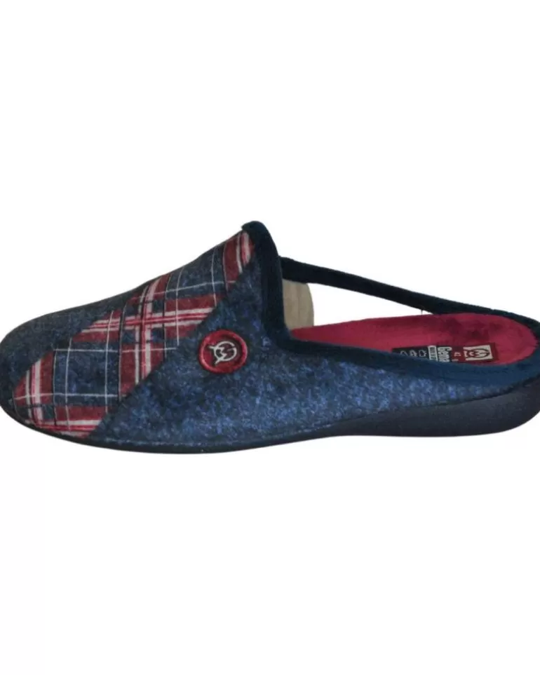 GEMA COMFORT Calzado De Casa De Hombre Gema Confort - Zapatillas Para El Hogar Plantillas Extraib Marino Best