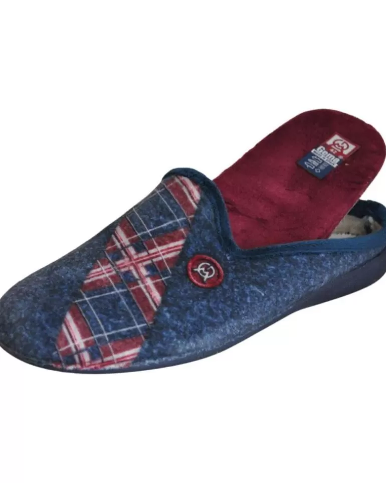 GEMA COMFORT Calzado De Casa De Hombre Gema Confort - Zapatillas Para El Hogar Plantillas Extraib Marino Best