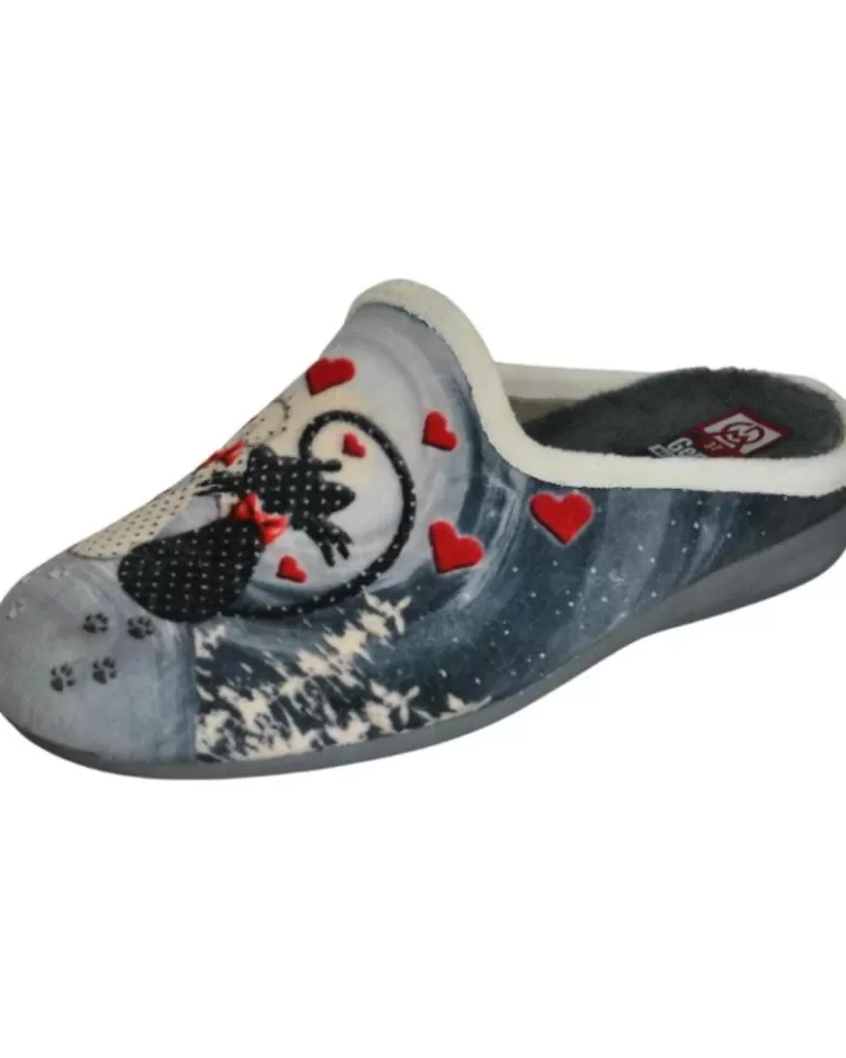 GEMA COMFORT Calzado De Casa De Mujer Gema Confort - Zapatilla Para El Hogar Plantillas Extraibl Gris Flash Sale