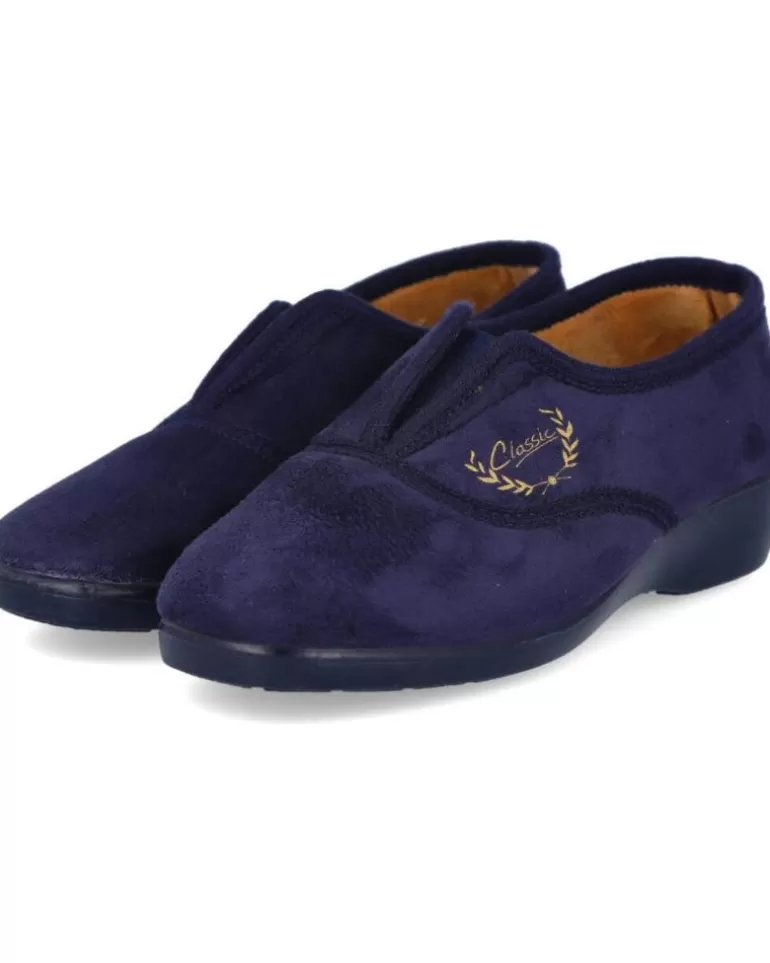 L&R SHOES Calzado De Casa L&R Shoes De Mujer Alcalde 7500 Zapatillas Mujer Marino Online