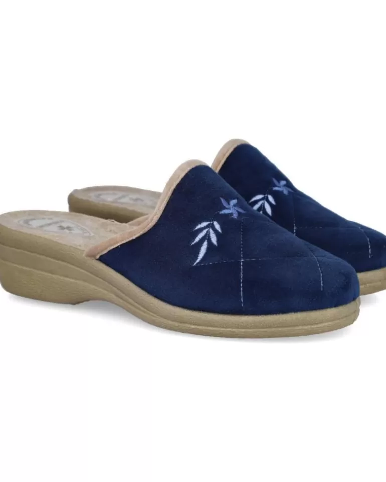 L&R SHOES Calzado De Casa L&R Shoes De Mujer Lr Shoes 6603401 Zapatillas De Casa Mu Azul Hot