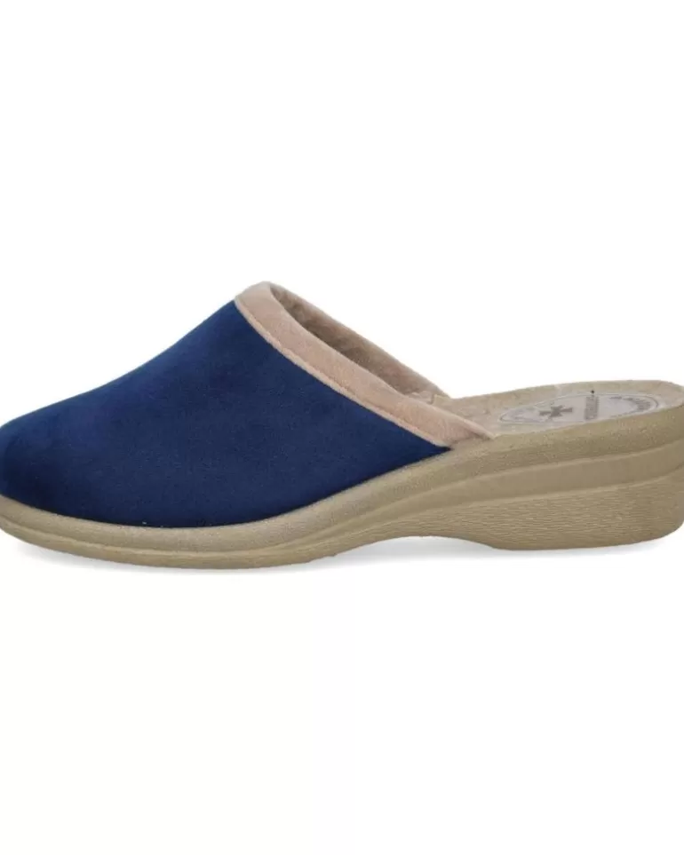 L&R SHOES Calzado De Casa L&R Shoes De Mujer Lr Shoes 66134 Zapatillas De Casa Muje Azul New