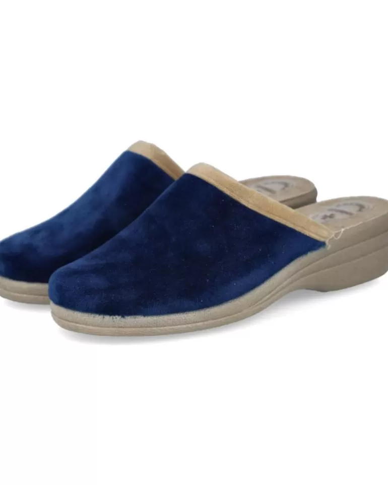 L&R SHOES Calzado De Casa L&R Shoes De Mujer Lr Shoes 66134 Zapatillas De Casa Muje Azul New