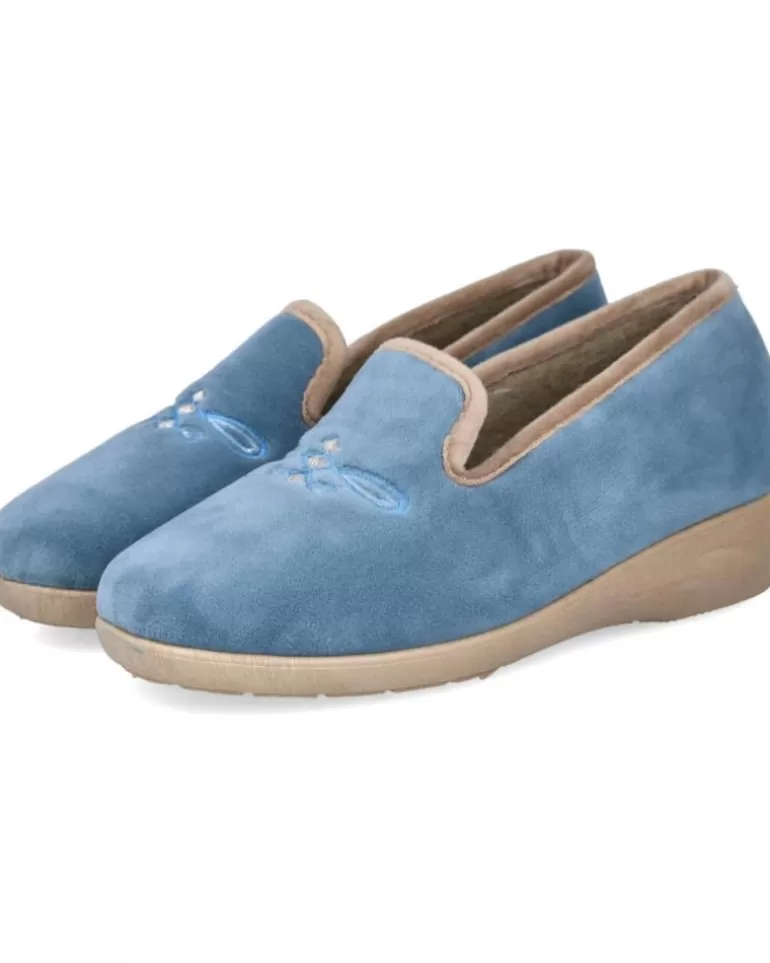 L&R SHOES Calzado De Casa L&R Shoes De Mujer Lr Shoes 8803428 Zapatillas De Casa Mu Azulon Clearance