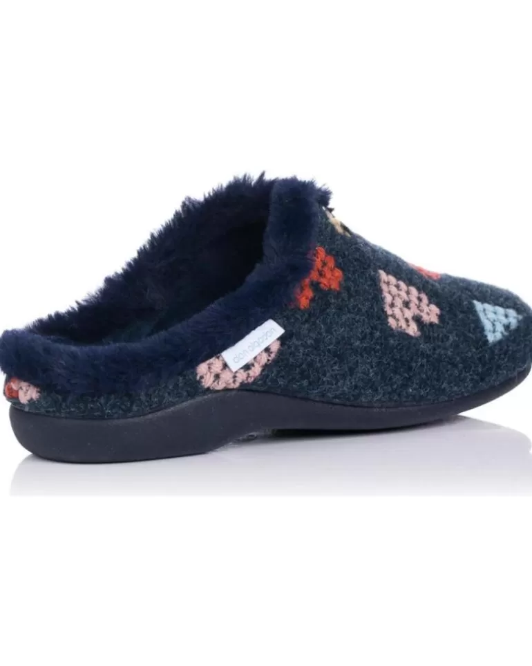 MARPEN Calzado De Casa De Mujer Zapatillas De Casa 204Div20 Marino Azul Store