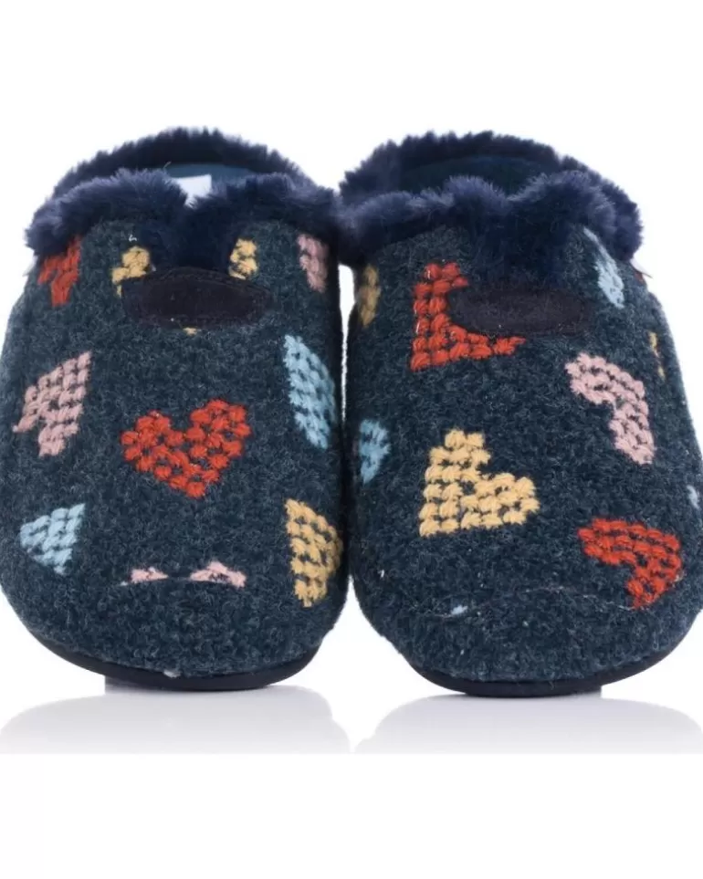 MARPEN Calzado De Casa De Mujer Zapatillas De Casa 204Div20 Marino Azul Store