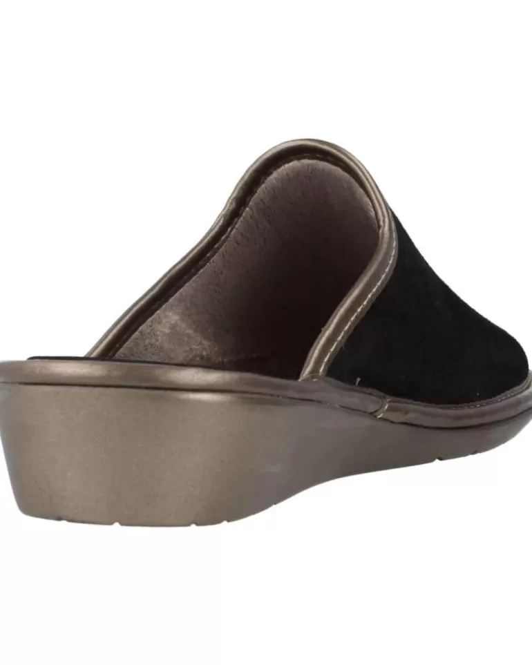 NORDIKAS Calzado De Casa De Mujer Top Line Negro Fashion