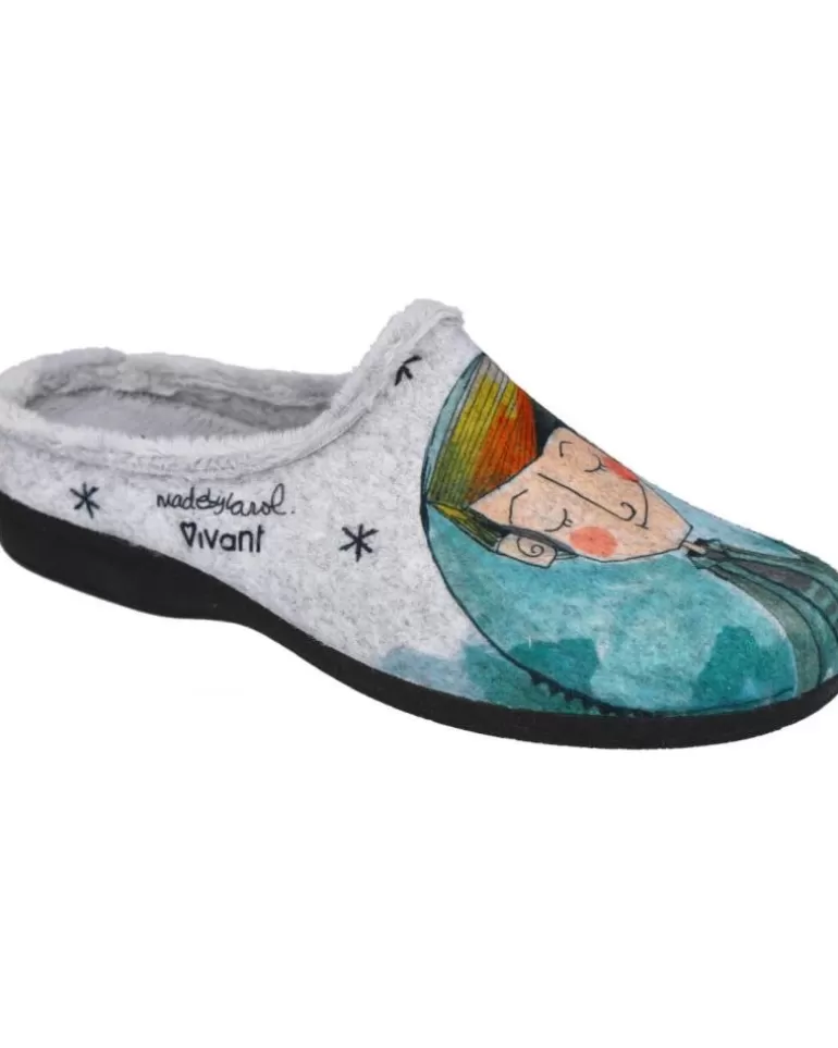 VIVANT Calzado De Casa De Hombre Ce2220 Zapatillas De Casa Hombre Gris Shop