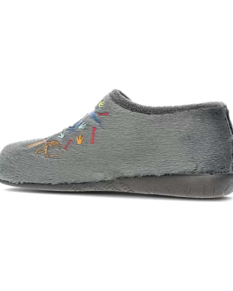 VUL-LADI Calzado De Casa De Niña Y Niño Pantuflas Vulladi 4241 Dino Gris Cheap