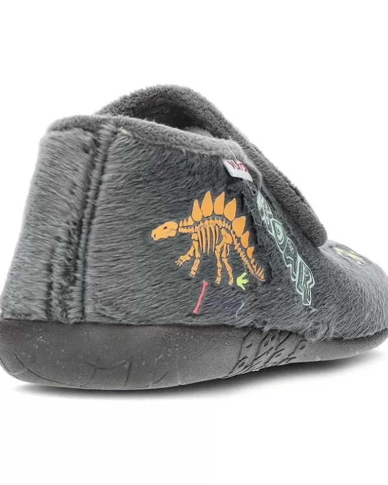VUL-LADI Calzado De Casa De Niña Y Niño Pantuflas Vulladi 4241 Dino Gris Cheap