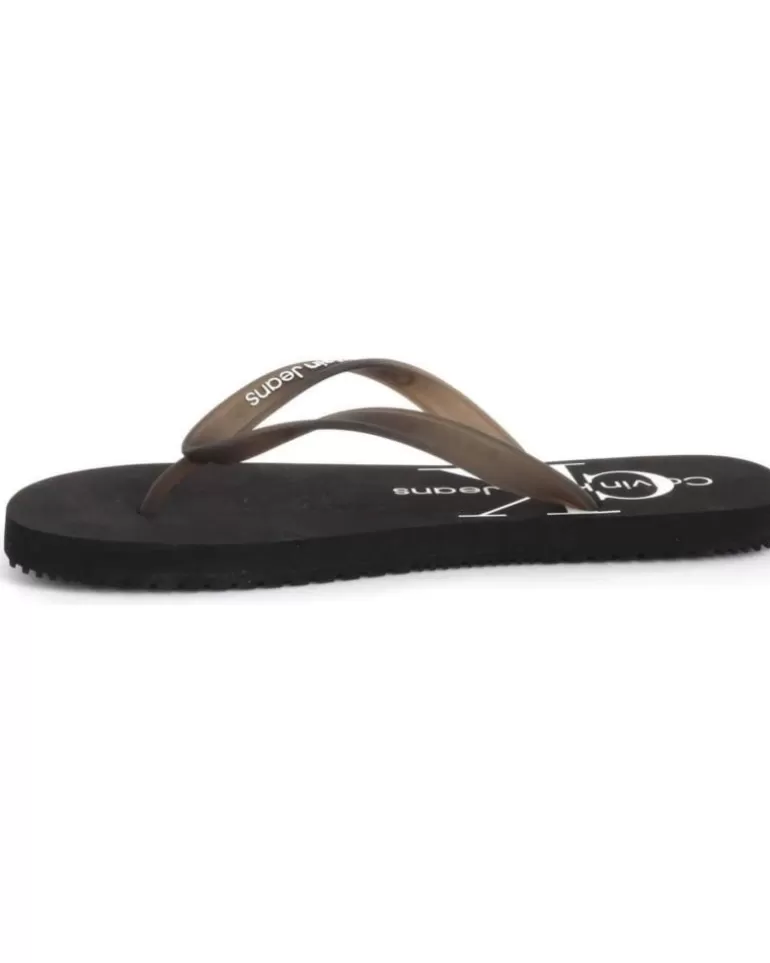 CALVIN KLEIN Chanclas De Hombre Chanclas Jeans Beach Sandal Black Shop