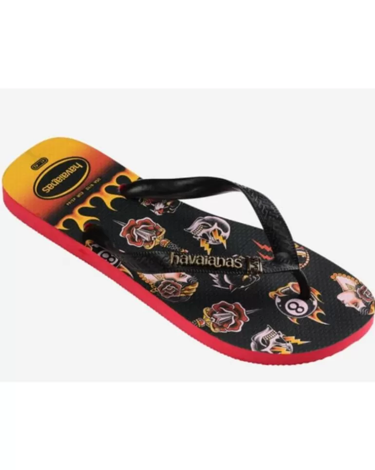 HAVAIANAS Chanclas De Hombre Y Niño Esclava 4349 Ruby Red-Black Cheap