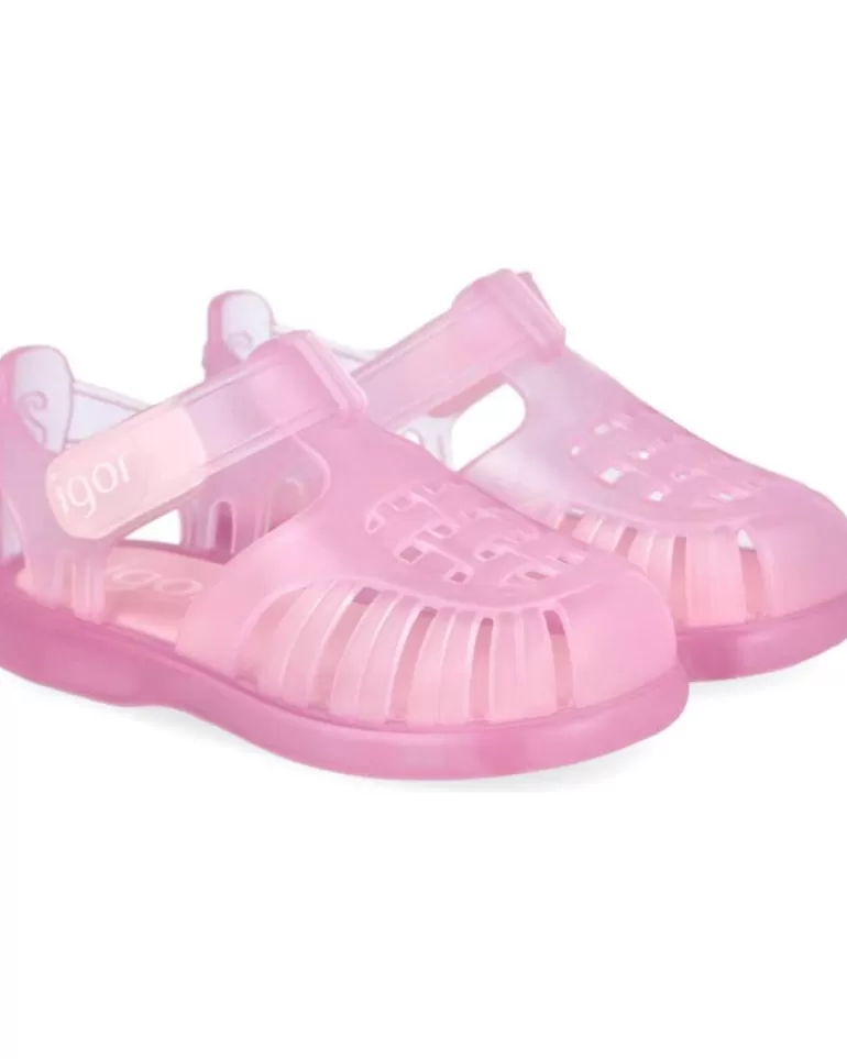 IGOR Chanclas De Niña Tobby Velcro Cangrejeras Niña Rosa Hot