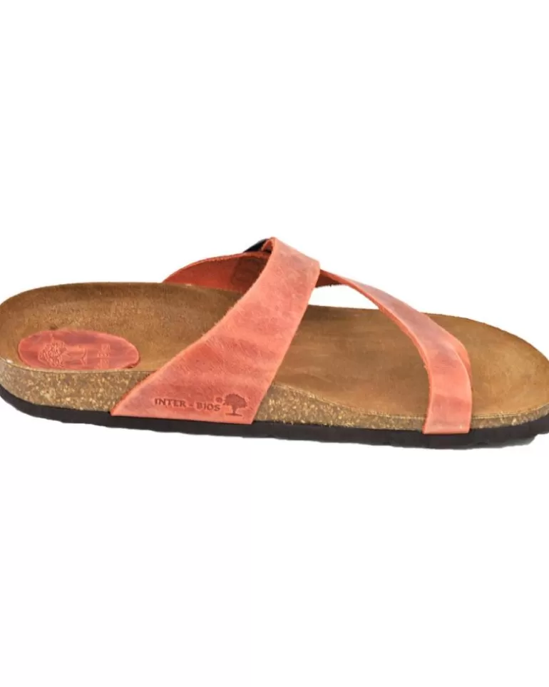 INTERBIOS Chanclas De Mujer Y Niña Inter-Bios 7119 Sandalia Piel Bio Dedo Mujer Teja Discount