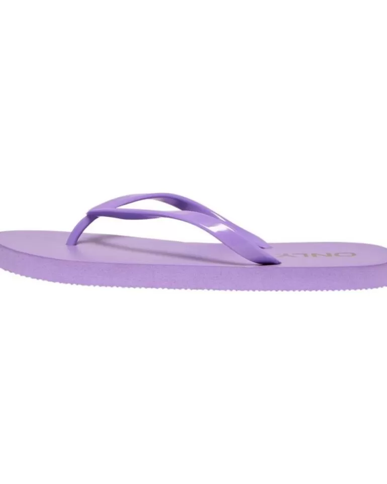 ONLY Chanclas De Mujer Chanclas Moradas 15223698 Lavanda Hot