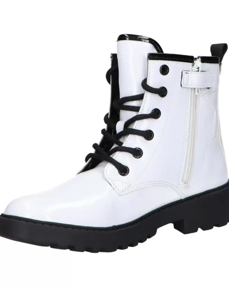 GEOX De Mujer Y Niña J9420G 000Hh J Casey Girl C0404 White-Black Shop