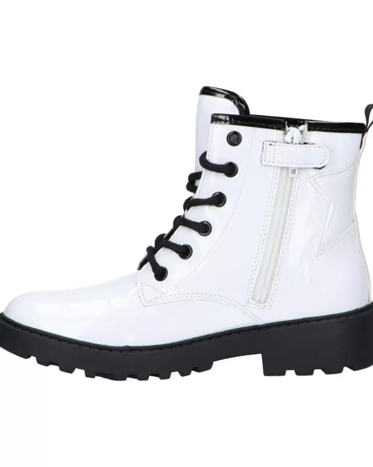GEOX De Mujer Y Niña J9420G 000Hh J Casey Girl C0404 White-Black Shop