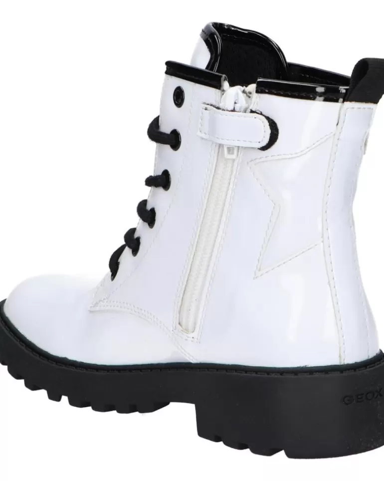 GEOX De Mujer Y Niña J9420G 000Hh J Casey Girl C0404 White-Black Shop