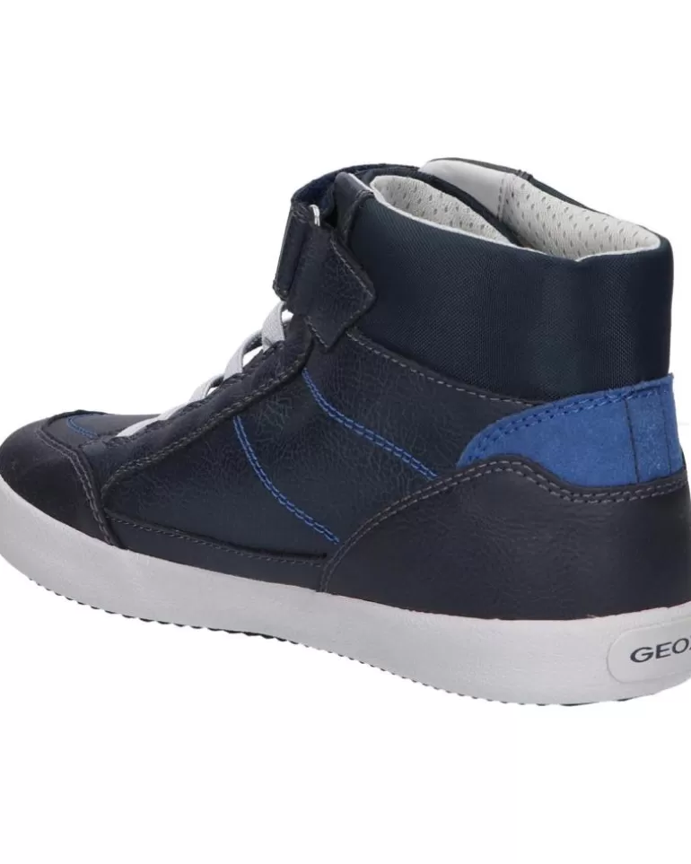 GEOX Deportivas De Hombre Y Niño J045Ca 0Mebu J Gisli Boy C4226 Navy-Royal Best Sale