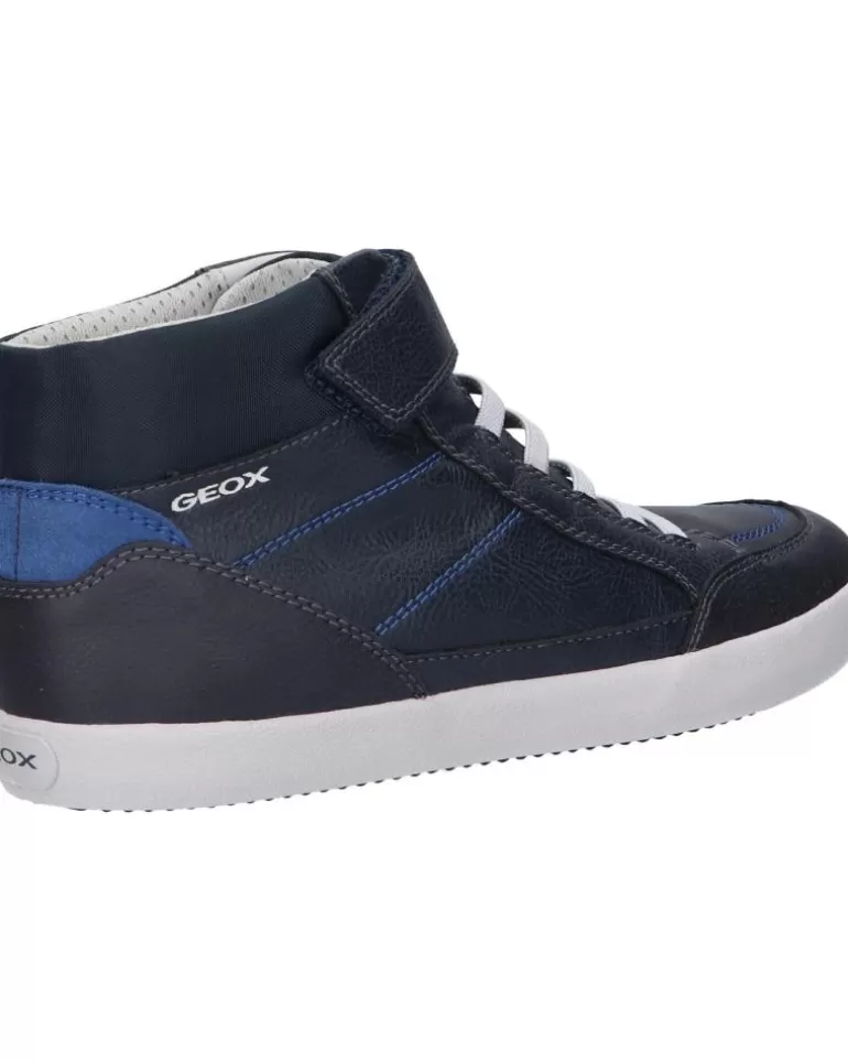 GEOX Deportivas De Hombre Y Niño J045Ca 0Mebu J Gisli Boy C4226 Navy-Royal Best Sale