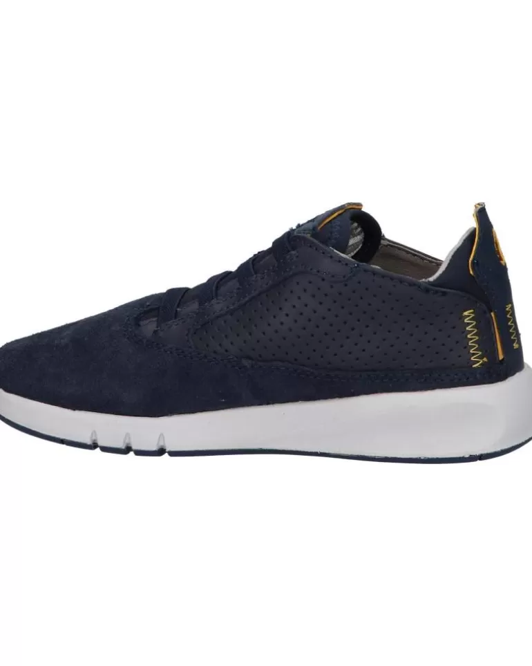GEOX Deportivas De Mujer Y Niña J16Bna 02285 J Aeranter C0916 Navy-Ochreyellow Cheap