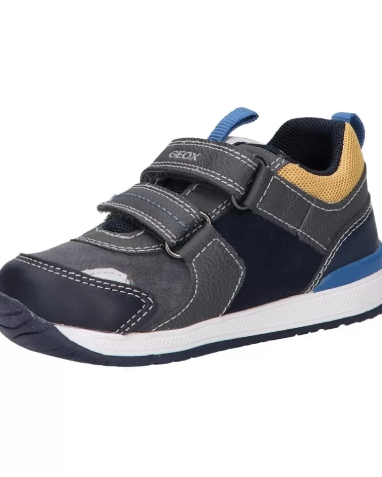GEOX Deportivas De Niña Y Niño B150Rb 022Me B Rishon Boy C9353 Anthracite-Yellow Fashion