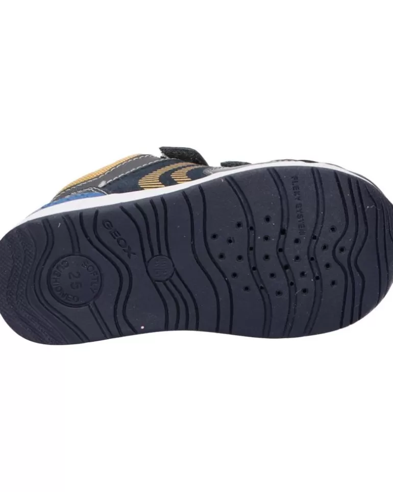 GEOX Deportivas De Niña Y Niño B150Rb 022Me B Rishon Boy C9353 Anthracite-Yellow Fashion
